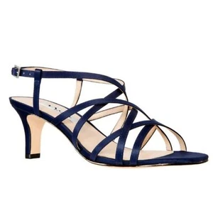 NINA Genaya New Navy Luster Satin 9.5 M/39.5 EU - Picture 1 of 3