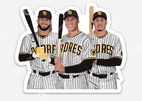 San Diego Padres Fernando Tatis Jr. Juan Soto Manny Machado MAGNET - MLB Cali Cover