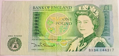 Historic 1 Pound Note (1978-1984) - Queen Elizabeth II & Newton’s Legacy - Image 1 of 2