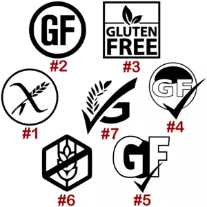 Gluten Free Vinyl Decal Sticker Car Window Mug Health Symbol Veganism Diet Vegan - Bild 1 von 10