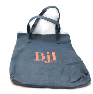 BJi Fashion Group Blue Cotton Tote Bag With Double Handles  A10 - Picture 1 of 5