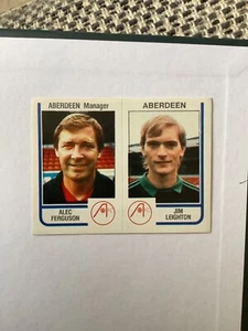 Panini Football 1984 no. 439 Jim Leighton & Alex Ferguson Aberdeen - Picture 1 of 2