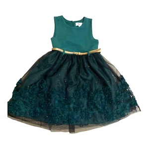 "Charming Nannette Green Dress for Girls 6X – Perfect for Christmas, Birthdays - Picture 1 of 6