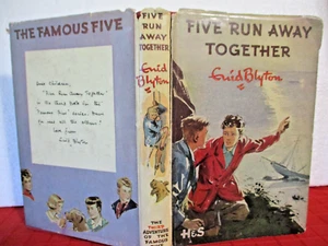 Enid Blyton FIVE RUN AWAY TOGETHER 1956 HCDJ Eileen Soper Famous Five #3 - Picture 1 of 9