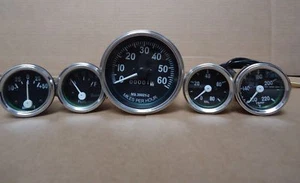 JEEP Speedometer Gauge Kit (12 VOLT) fits 1946-66 CJ-2A, 3A, 3B,M38, M38A1 - Bild 1 von 4