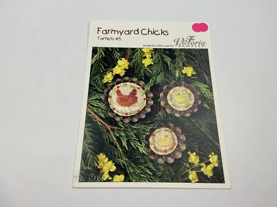 The Victoria Sampler Farmyard Chicks Tartlets #5 Counted Cross Stitch Pattern - Image 1 of 3