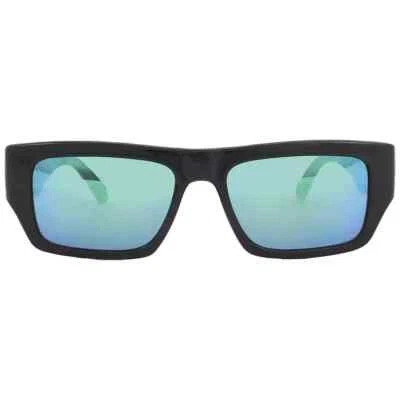 Nuevas gafas de sol Calvin Klein Jeans CKJ22635S 001 marco de plástico negro azul espejo Foto 1 de 4