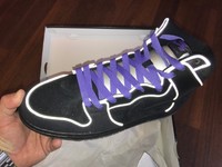 MEN'S NIKE DUNK HIGH ELITE SB SHOES BLACK PURPLE HAZE 833456-002 SIZE 13 NIB