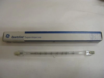 2 x GE Quartzline 190mm 1000W R7s Tungsten Halogen Bulb Lamp Security 120V 29177 - Image 1 of 4