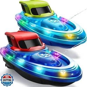 SYMA 2 Pack RC Boats for Kids 8-12, Remote Control Racing Boat Set for Pool w - Picture 1 of 5