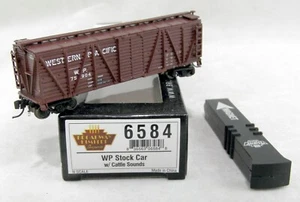 N Scale K7A Stock Car w/Cattle Sounds - Western Pacific #75904 - BLI #6584 - Picture 1 of 8