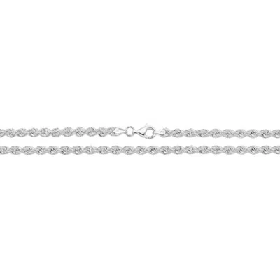 Argento Sterling Corda Bracciale Britannico Fatto 925 Marchiato 20.3cm Peso 5.7g - Immagine 1 di 3