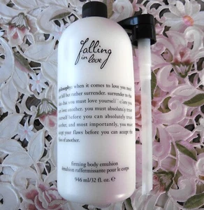 PHILOSOPHY~FALLING IN LOVE~ FIRMING BODY EMULSION w/ Pump~32 fl. oz - HUGE *NEW* - Picture 1 of 1