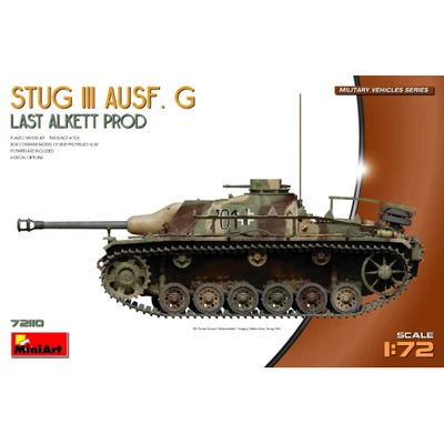 STUG III AUSF.G LAST ALKETT PROD. KIT 1:72 Miniart Kit Mezzi Militari Modellino  - Immagine 1 di 4
