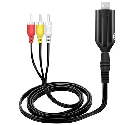 USB 2.0 Audio Video VHS VCR To DVD Converter Capture Card Adapter Digital Format - Image 1 of 4