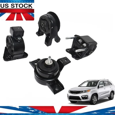 4pcs Engine Motor & Trans Mount Fit For 2011/2012/2013 KIA Sorento 2.4L 3.5L FWD - Image 1 of 4