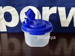 Tupperware Modular Mates rund #1 Ölflasche 200ml tropffrei Ausgießer Dichtung blau Neu - Bild 1 von 3