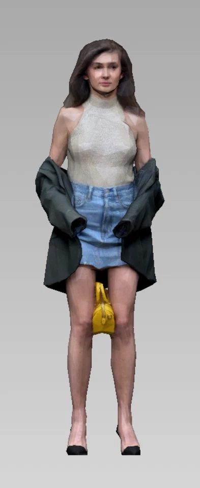 Diorama Scene Props Resin 1/43 Take Off Coat Girl Figure Painted F Car Toys - Image 1 of 1