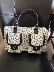 Disney Parks Mickey Mouse Icon White Travel Bag New With Tag Free Ship - Picture 1 of 10