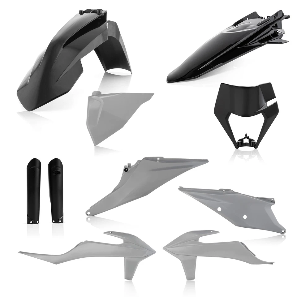 Kit completo de plástico - gris/negro Acerbis 2791541001 se adapta a muchas 20-23 KTM 150-500 Foto 1 de 1
