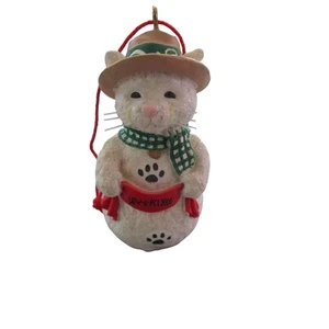 Schneekätzchen Ornament Haustiere Mart Y2K Luv A Pet 2000 Limited Edition Ornament GUC - Bild 1 von 11
