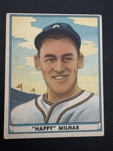 1941 PLAYBALL BASEBALL CARD #33 ALBERT JOSEPH MILNAR CLEVELAND INDIANS EX - Picture 1 of 2