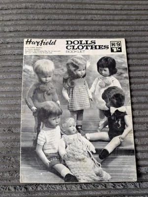 VINTAGE HAYFIELD KNITTING PATTERN H/9 FOR DOLLS CLOTHES SIZES 14” & 18” (Tpf) - Image 1 of 4