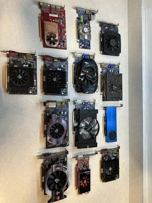 Lot of Pc Video Graphics Cards Mixed Brands - Image 1 of 4