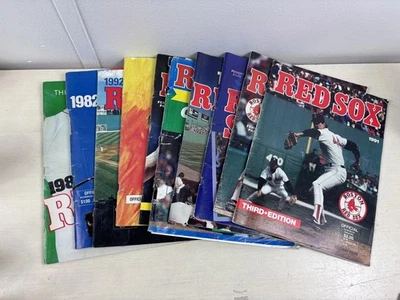 Vintage Boston Red Sox Program Lot MLB Baseball Fenway Park Wade Boggs 80s 90s - Image 1 of 4