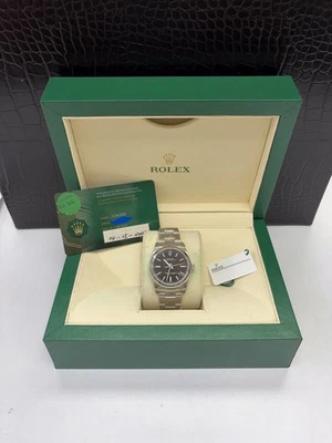 Nuevo Rolex Oyster Perpetual 124200 Pulsera Oyster de Plata con Bisel de Plata Foto 1 de 4