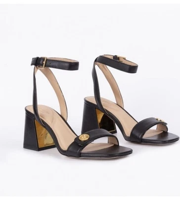 Sandalias de vestir Ted Baker London para mujer negras Milly Icon de cuero talla 7,5 Foto 1 de 4