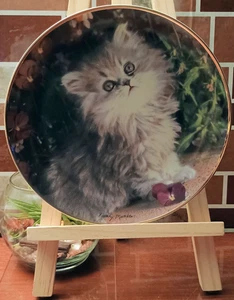 Franklin Mint Heirloom Purrfection Persian Kitten Nancy Matthews Collector Plate - Picture 1 of 2