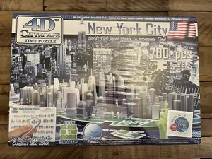 New York City 4D Cityscape Time Puzzle 700 Pieces Glow in Dark New Sealed Box - Picture 1 of 4
