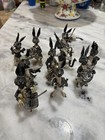Collection Of 10 Musical Silver Plated Rabbits Ca 1950 By José María Calero Read