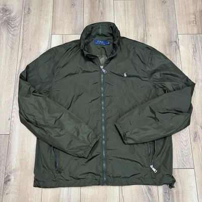 Polo Ralph Lauren Men's Army Green Hooded Full Zip Utility Jacket Size Large L - Image 1 of 4
