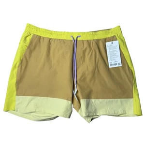 Lululemon Pool Short 7" XXXL Color Block Swim Trunks Drawstring Athletic - Picture 1 of 12