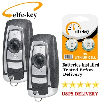 2 брелока дистанционного управления автомобилем без ключа для BMW 320i 320xi 328i 328xi 335i 335xi 2009-2018 - Изображение 1 из 4