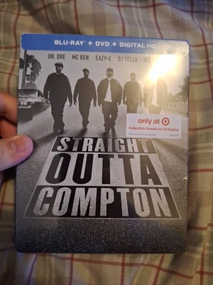 Straight Outta Compton Steelbook Limited Edition (SEALED) Blu-ray DVD NWA - Image 1 of 2