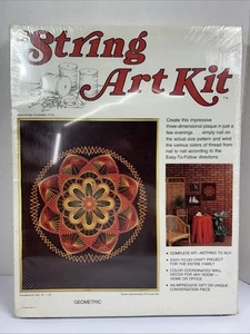 Kit de arte de cuerda vintage 1979 McCulla Crafts geométrico 16X20 nuevo en caja - Imagen 1 de 9