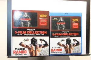RAMBO: 4-FILM COLLECTION (Blu-Ray, 2019, 4-Disc Set) Stallone- With Slipcover - Bild 1 von 2