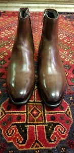 STIVALETTO SANTONI GOODYEAR FODERATO IN SHEARLING 10 NUOVO CON ETICHETTE - Foto 1 di 4