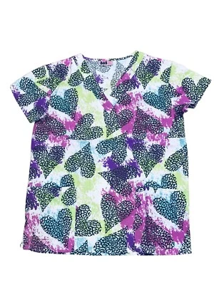 Prendas para el torso con estampado médico de enfermería de moda para mujeres Colorido Negro Corazón L Foto 1 de 2