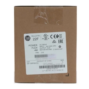 New Factory Sealed 22F-D6P0N103 PowerFlex 4M2.2 kW 3 HP AC Drive 22FD6P0N103 - Picture 1 of 2