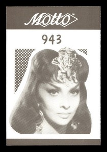 #B760 GINA LOLLOBRIGIDA Celebrity Oddball Card FREE SHIPPING