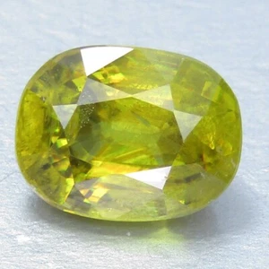3.08Cts Classic Natural Sphene Titanite 9.2x7x5.7mm Oval Shape Loose Gemstone - Picture 1 of 5