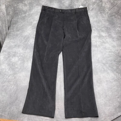 Мужские штаны Jos A Bank 42S W x 35,5 л черные Joseph вельветовые складки классические - Изображение 1 из 4