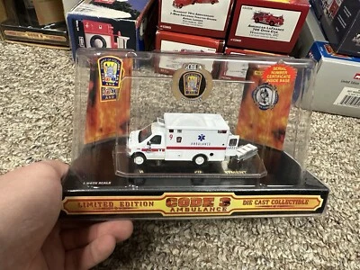 Code 3 Collectibles  DCFD Ford F-350 AMBULANCE. #12107 - Image 1 of 2