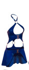 Latex Halter Dress | XS S M L XL | Black White Red | Moon Bunny