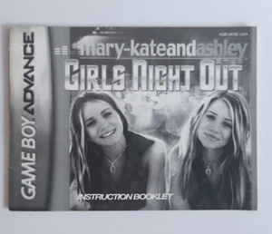 Mary-Kate and Ashley: Girls Night Out Manual Instruction Booklet Gameboy Advance - Picture 1 of 2