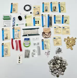 SEWING NOTIONS- DRITZ SNAPS, BUTTON COVERS, VEST BUCKLES, HOOK & EYES, ETC - Picture 1 of 18